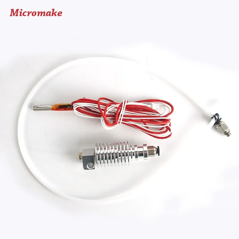 Micromake 3d части принтера V5 экструдер на большие расстояния провод подачи J-Head сопло для 1,75 мм нити