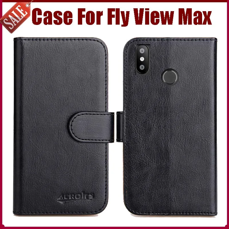 Горячая распродажа! Чехол для Fly View Max 6 цветов роскошный модный защитный кожаный
