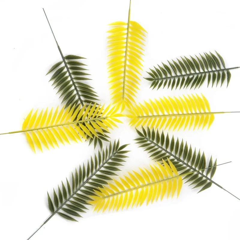 12 Pcs Artificial Palm Fake Monstera Tree Leaves Green Plastic Leaf Wedding Home Party Arrangement Decorationnt Decoration | Дом и сад
