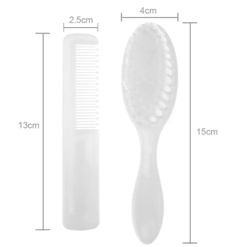 2pcs/Set 0-3Y Baby Combs Kit Hairbrush Head Massager Soft Gentle Comb for Boys Girls Newborn Baby Kids Hair Care Accessories