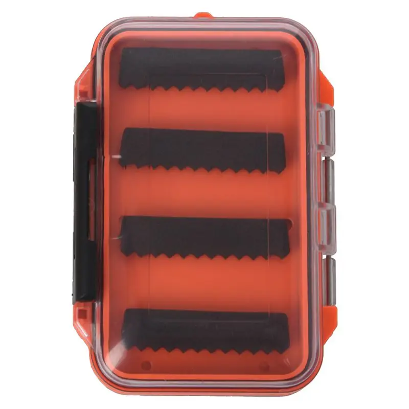 Double side Waterproof pocket Fly fishing box Slid foam insert Hold 170 flies