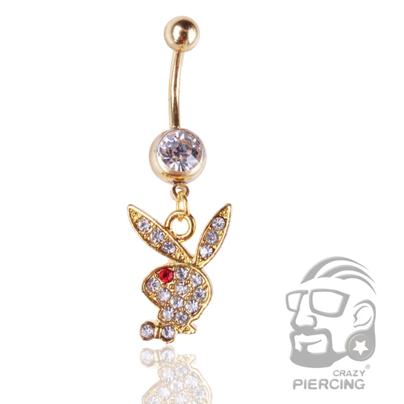 Кольцо для пирсинга пупка с кристаллами из нержавеющей стали 316L|body piercing jewelry|piercing
