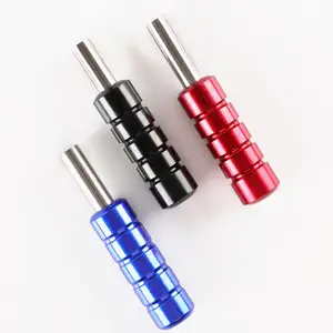 1 шт., алюминиевая ручка для тату-машинки из нержавеющей стали, синяя труба для ружья, аксессуары для тату, ручные принадлежности