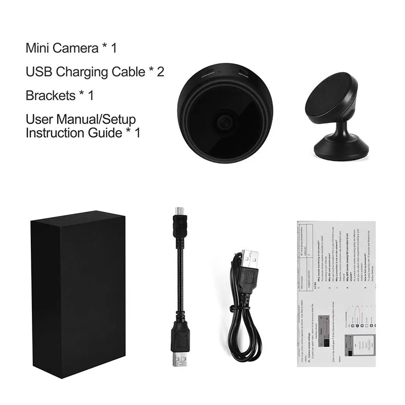 A9 Wifi IP Full HD 1080P Мини камера Espion ночного видения секретная обнаружения движения DVR