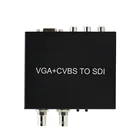 Преобразователь VGA + CVBS в SDI, VGA AV + RL аудио в SDHD3G SDI Box Broadcas 2 SDI out port, с адаптером питания