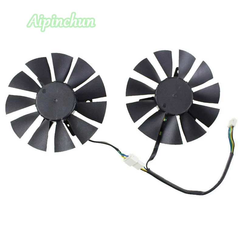 Новинка 75 мм кулер T128010SH вентилятор VGA для ASUS STRIX GTX1060 1050 GTX960 GTX950 GTX750Ti R9 370