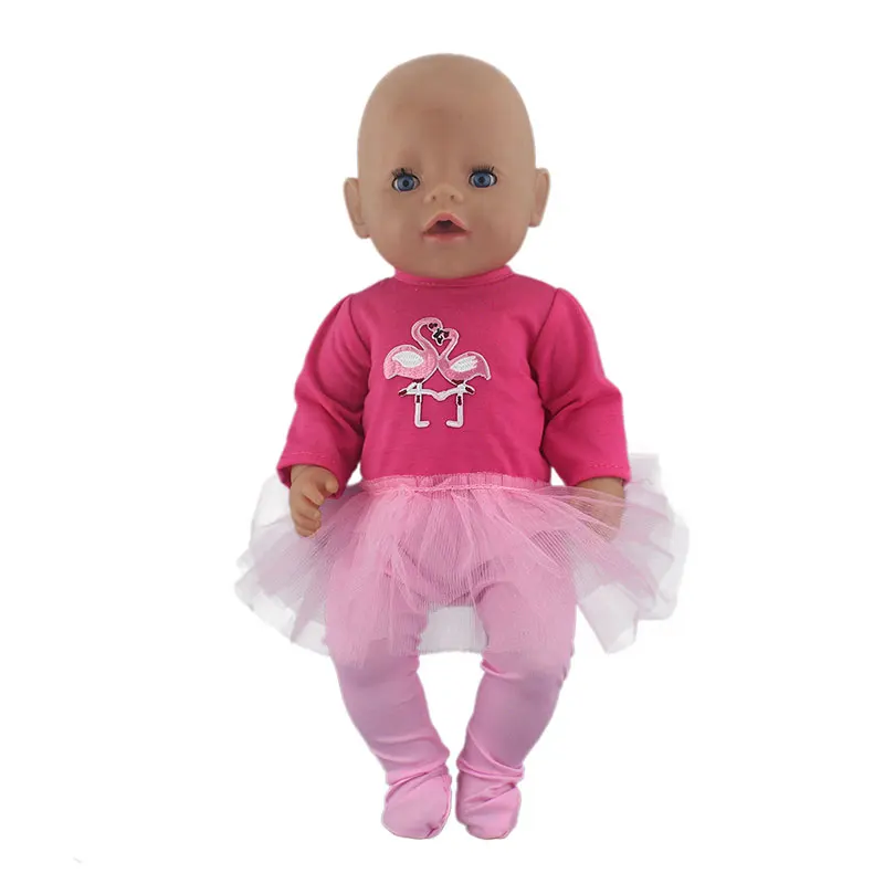 Новая Одежда для кукол подходит для 43 см Zapf Baby Doll, 17 дюймов Born Dolls Аксессуары