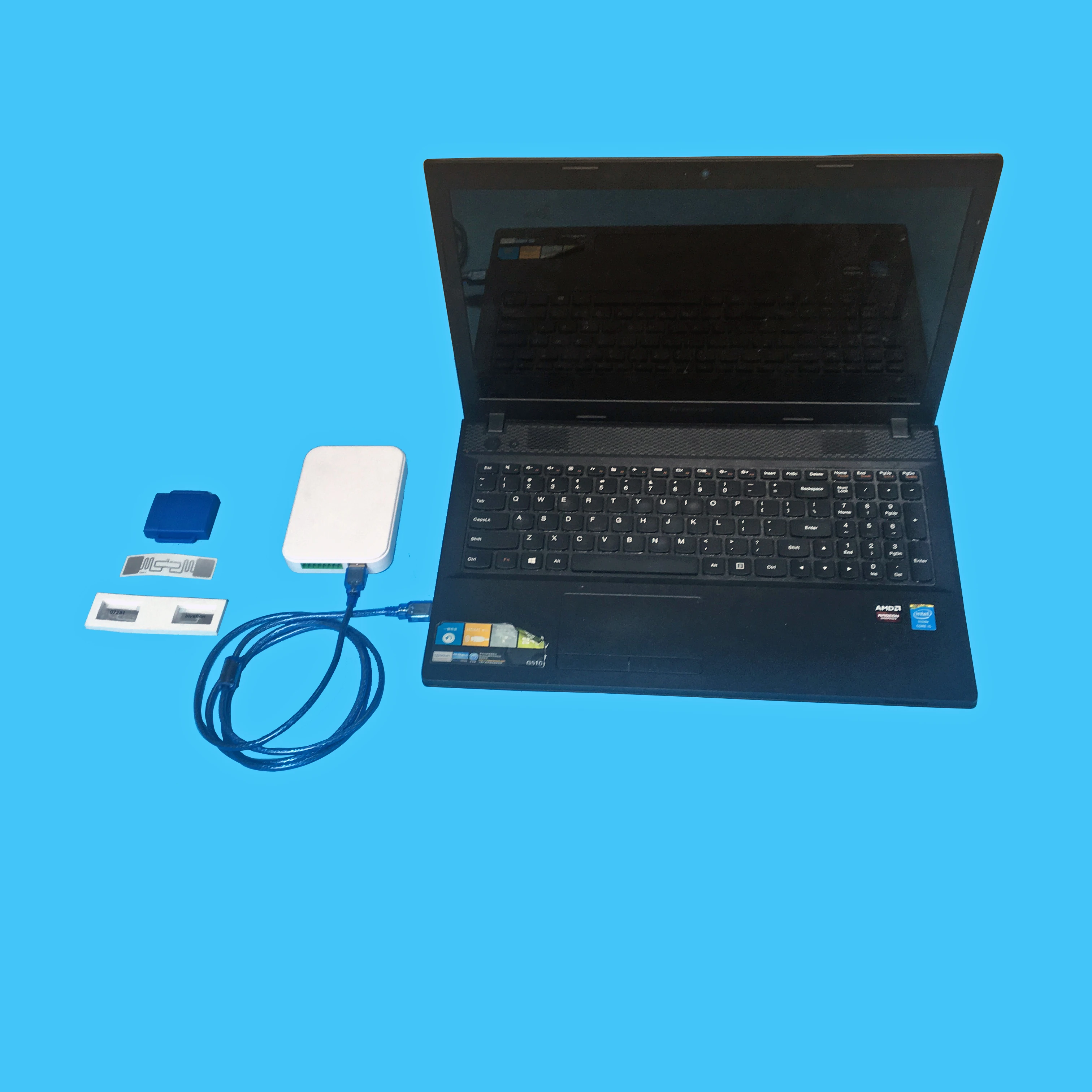 

SMA Circular 8dBi rfid uhf antenna 865-928mhz for rfid impinj reader r2000 rfid sticker wet inlay in asset library management