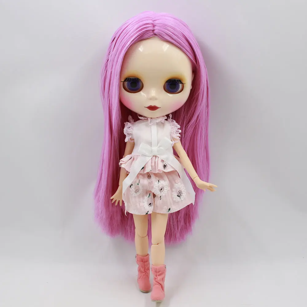 Ледяной DBS Blyth кукольные серии нет. BL2258 светильник фиолетовые волосы без челки из