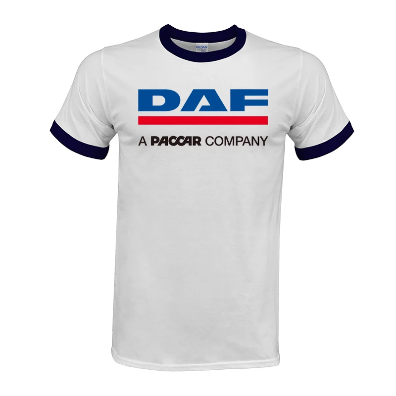 DAF Trucks Man Футболка реглан брендовая одежда марка автомобиля логотип Homme мужская