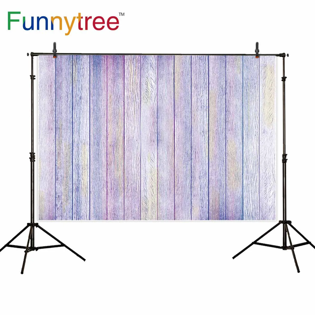 

Funnytree backgrounds for photography studio light purple vintage wood board professional backdrop photocall photobooth prop