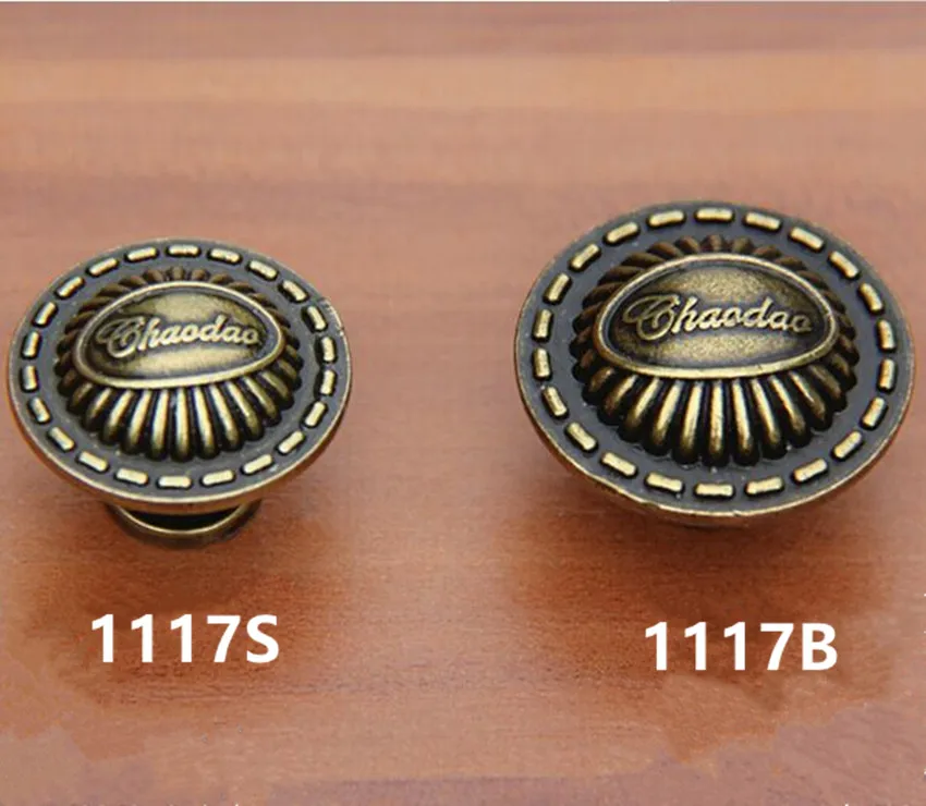 Ручки в европейском ретро стиле для ящиков шкафов винтажные бронзовые дверные