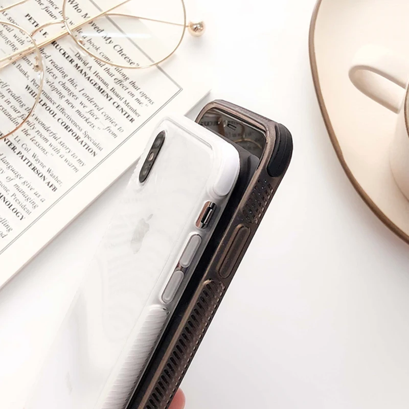 Модный Блестящий Прозрачный мягкий чехол из ТПУ для iPhone XS Max X XR 6 6S 7 8 Plus яркий