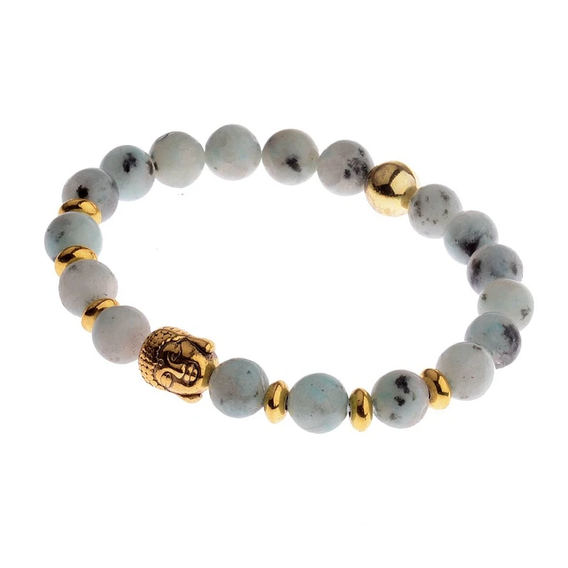 Голова Будды 8 мм искусственный зеленый камень унисекс высокое качество Сплав