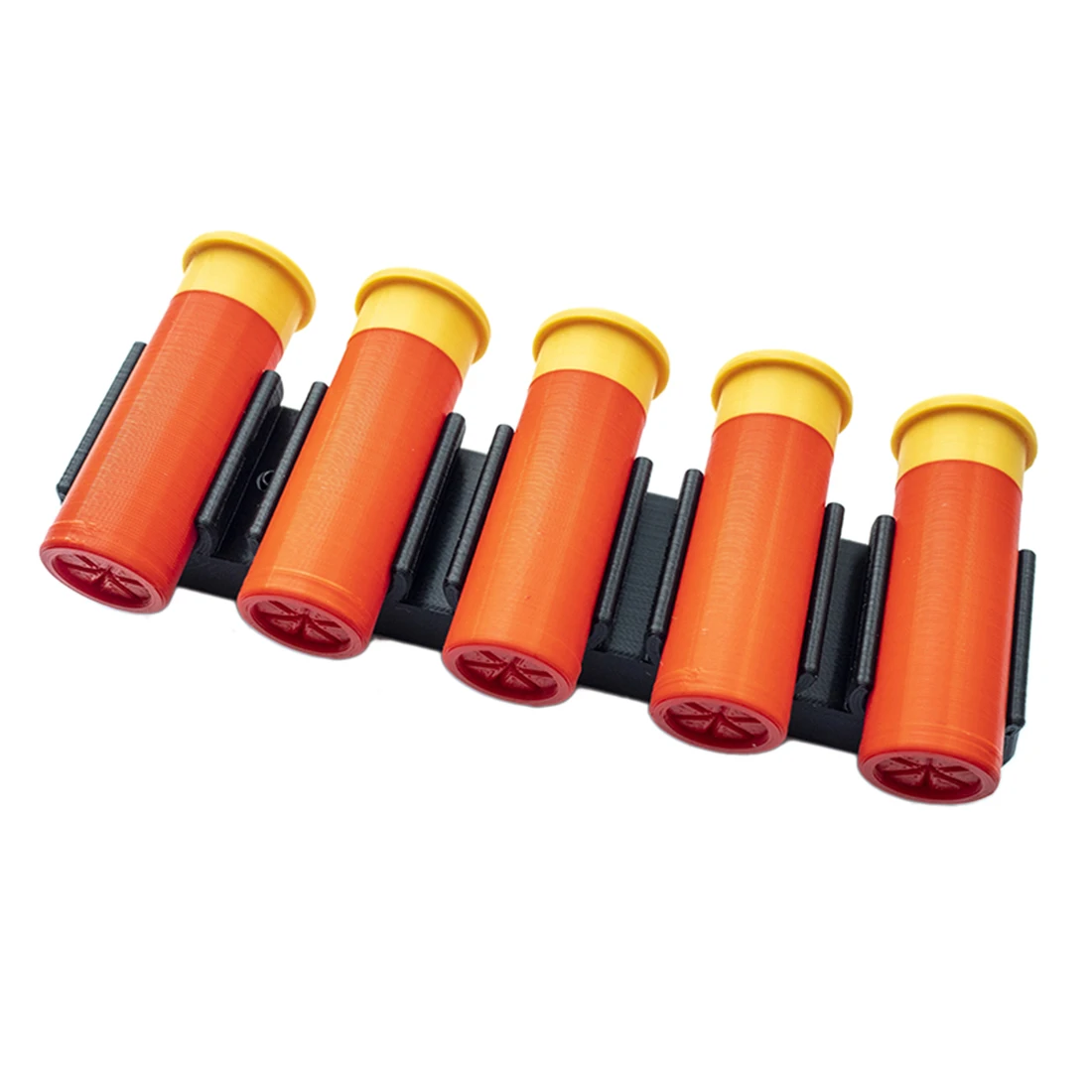 as shown DK 5 шт декоративная Дротика Shell с слотом для M97 выпадающие водные гелевые бусинки бластер-черный+ оранжевый+ желтый - Цвет: as shown