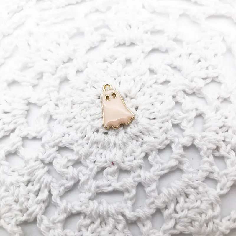 10 шт. эмалированные Подвески серии Хэллоуин призраки каплевидное масло