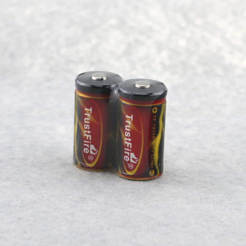 2pcs Trustfire 3.7V 18350 1200mah li-ion rechargeable battery for led flashlights E-cigarette ect DropShipping | Электроника