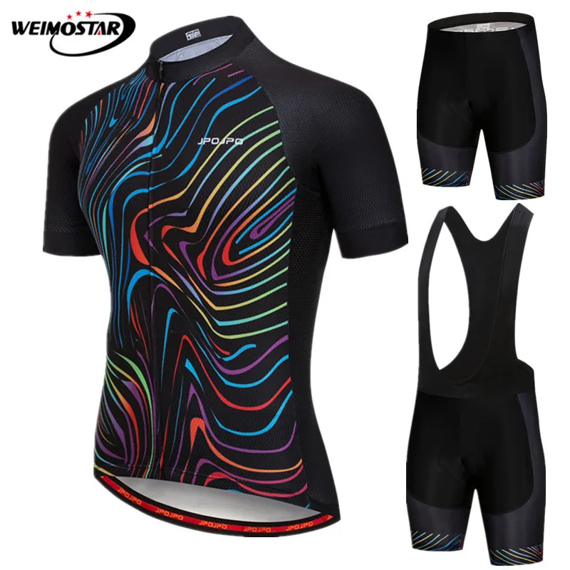 Weimostar 2021 Summer Cycling Jersey Set Men Anti-UV Bicycle Clothing Ropa Ciclismo Pro Team Mountain Bike Wear | Спорт и