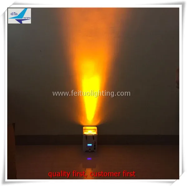 4/lot china wifi control 4x12w 6in1 rgbwa uv dmx battery powered led uplight or par light | Лампы и освещение