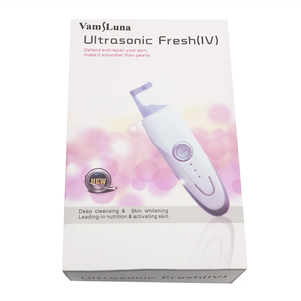 

VamsLuna Ultrasonic Skin Scrubber - Ultrasound Facial Skin Cleaner Anion Peeling Massager Home Use