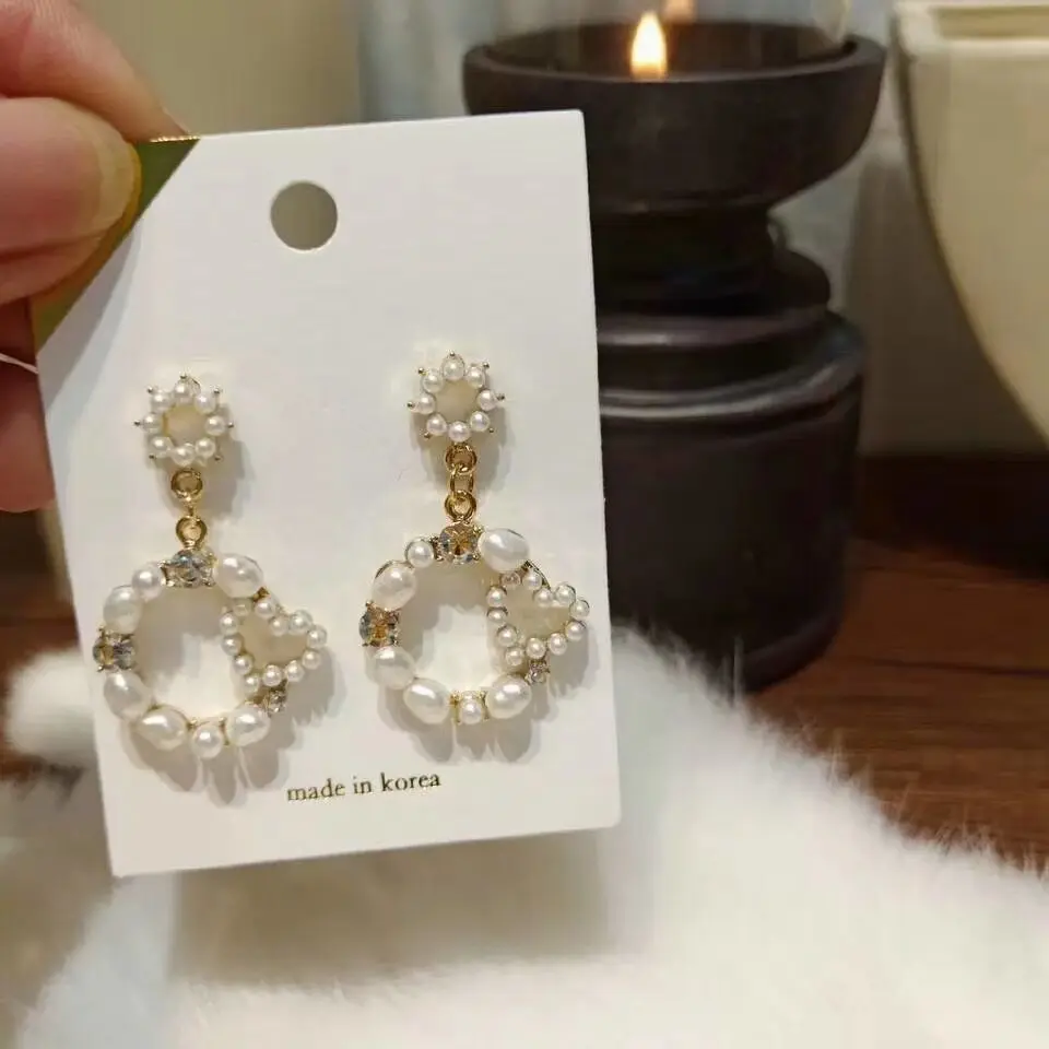 Новое поступление 2019 серьги-подвески золотого цвета для женщин подвески в