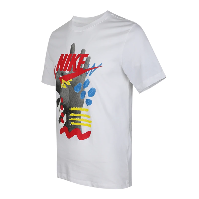 Мужские Оригинальные футболки NIKE AS M NSW SS CREW SSNL 3 спортивная одежда с коротким