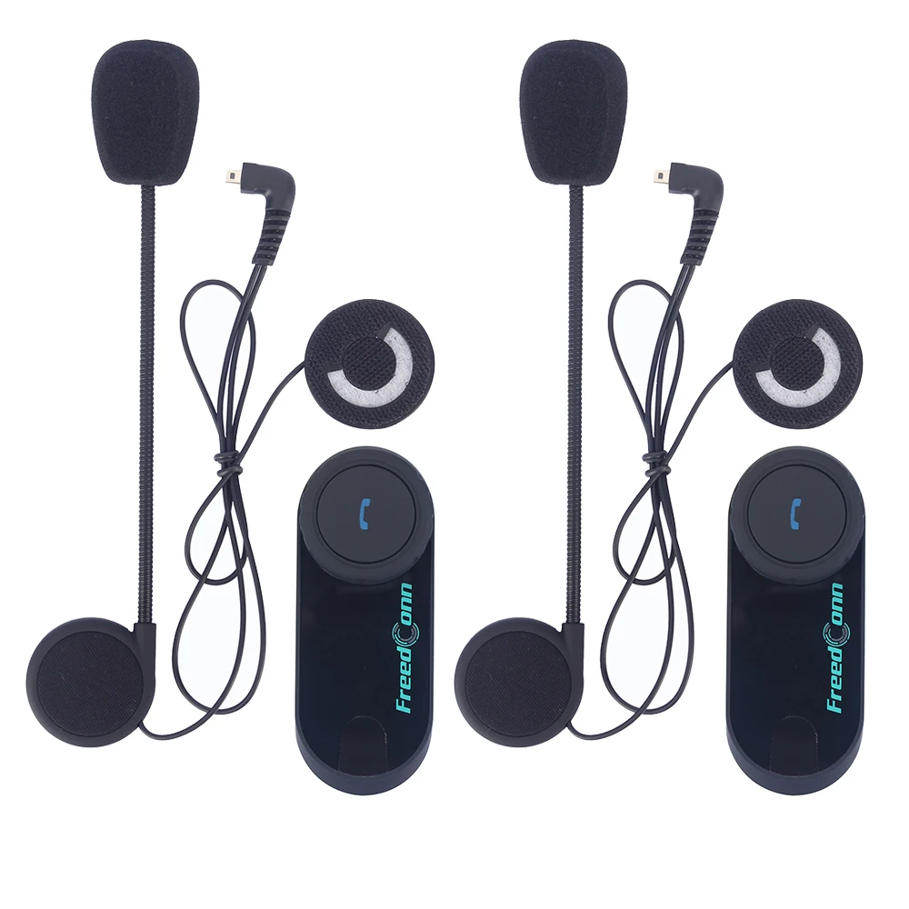 Freedconn 2 шт. мотоциклетный шлем Bluetooth гарнитура Интерком BT 100 м всадник в Pillion с FM