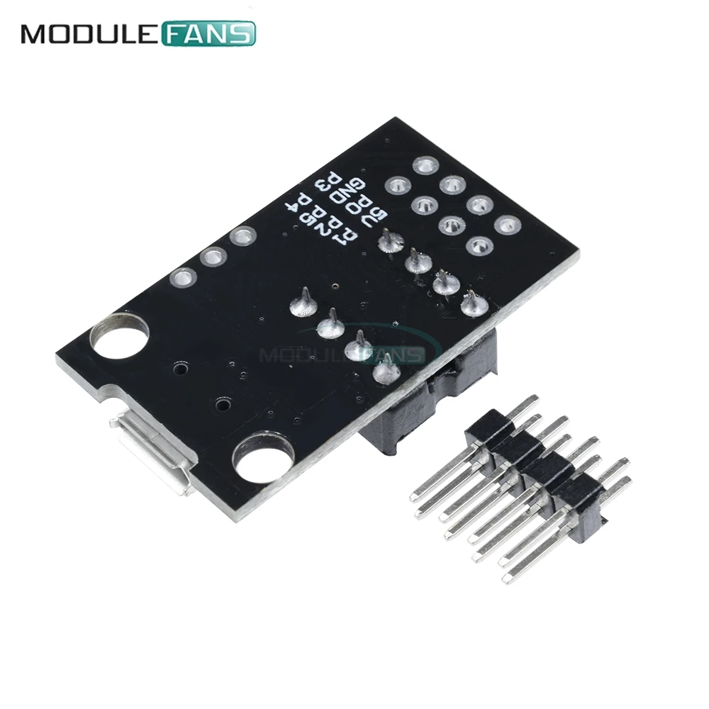 Подключаемая неизолированная плата для разработки ATtiny13A ATtiny25 ATtiny45 ATtiny85 редактор