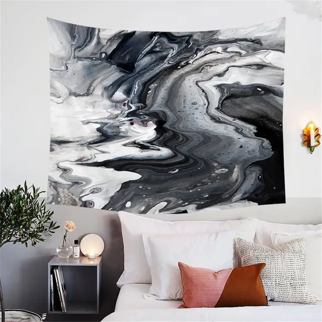 BlessLiving Marble Tapestry Modern Vivid Print Wall Hanging Tapestry Abstract Wall Art for Bedroom Living Room Dorm Decor Sheets 2