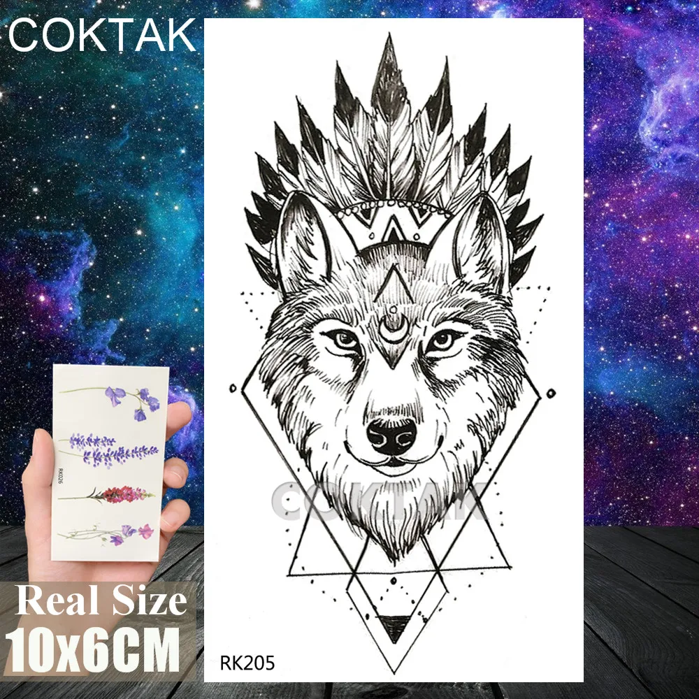 CRK205 Акварельный цветок реалистичные Временные татуировки стикер с лавандой для женщин татуировки боди-арт ноги лист DIY водонепроницаемый татуировки наклейка - Цвет: CRK205
