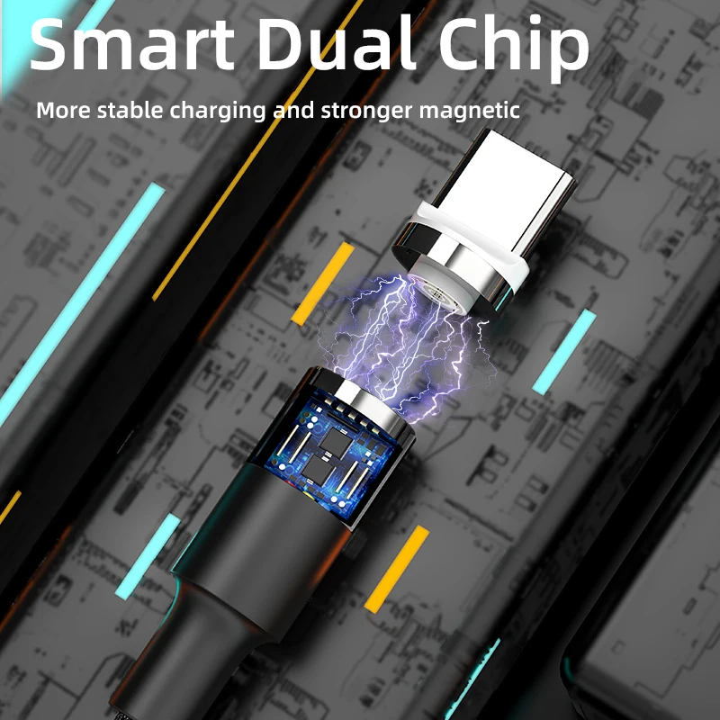 IHaitun роскошный Магнитный usb-кабель 3A type C для samsung QC 3,0 type C Micro Quick Charge 4,0 Fast type-C для iPhone 11 Oneplus 7 Huwei P30 Pro Samsung S10 Plus Note 10 X 8 Xiaomi 9 Redmi Note 7