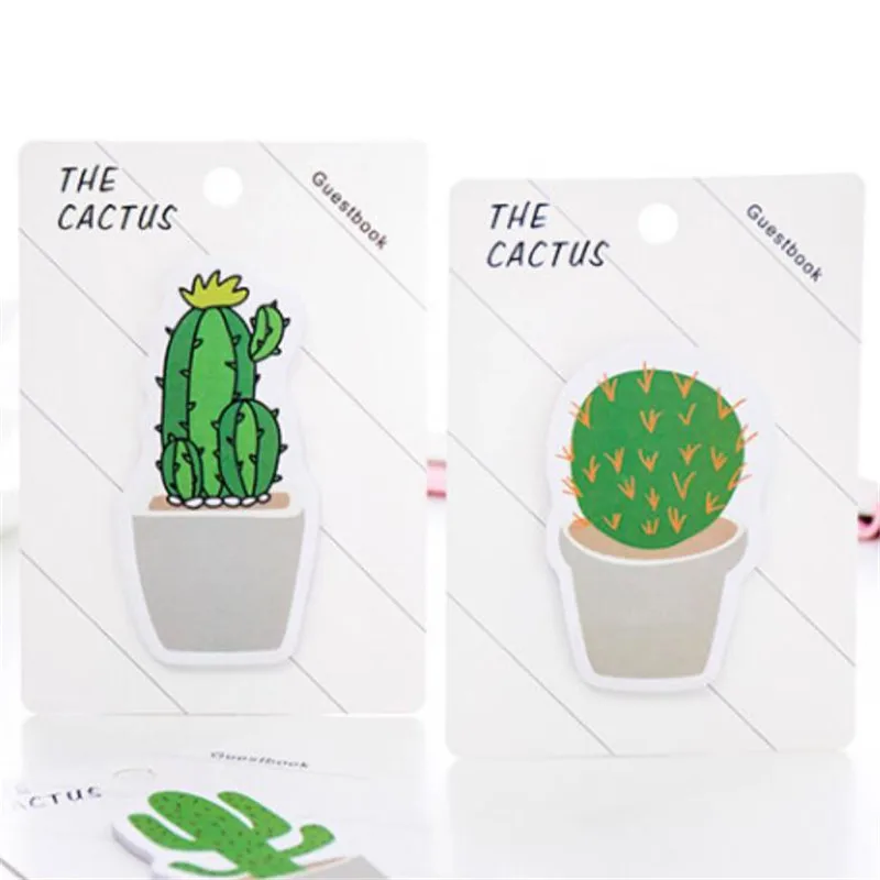 Creative Cactus Memo Pad Kawaii Plant Sticky Notes Planner Notepad Paper Stickers Stationery Office School Supplies Gift | Канцтовары