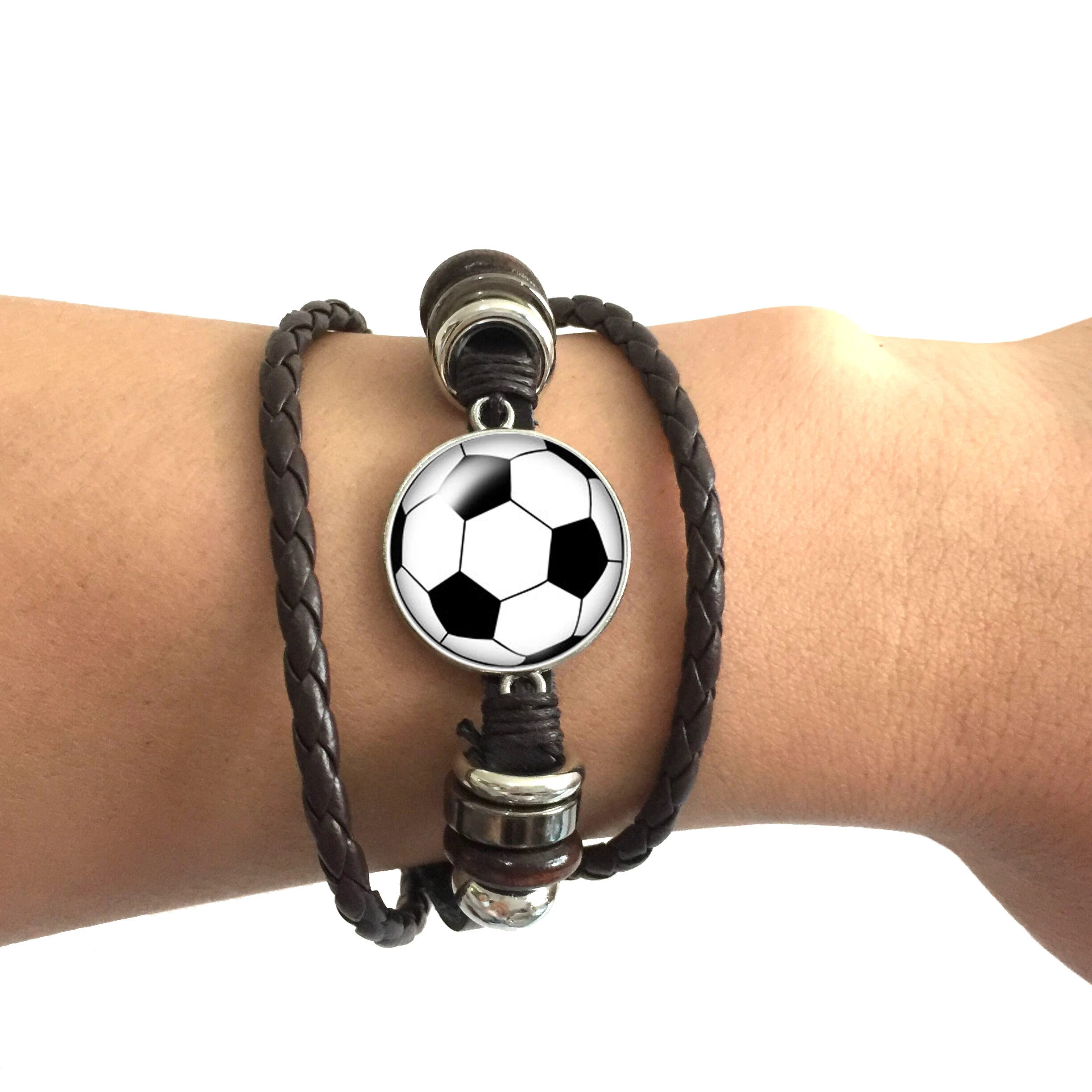 Футбольный мяч Баскетбол с принтом Бейсбол 20 мм браслет фото является