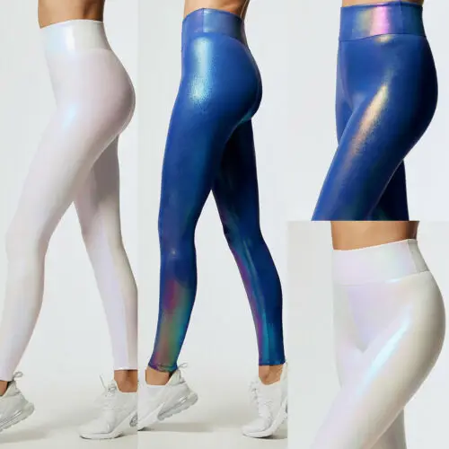 Женские штаны для фитнеса и тренировок облегающие спортивные Леггинсы с высокой