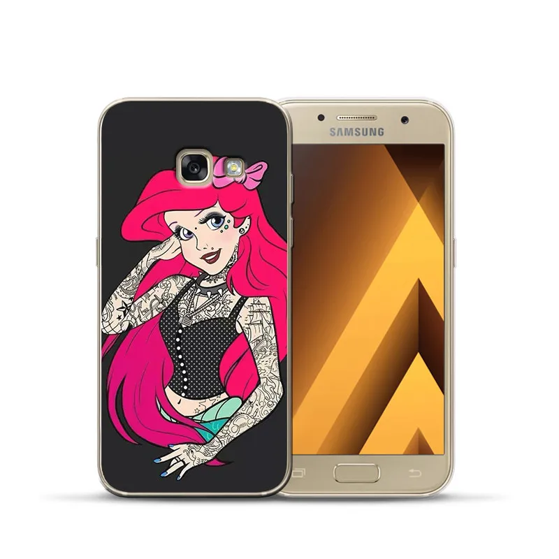 Роскошный чехол для samsung Galaxy A9 A8 A7 A6 A5 A3 эльф Русалка Белый снег чехол с принцессой чехол силиконовый чехол