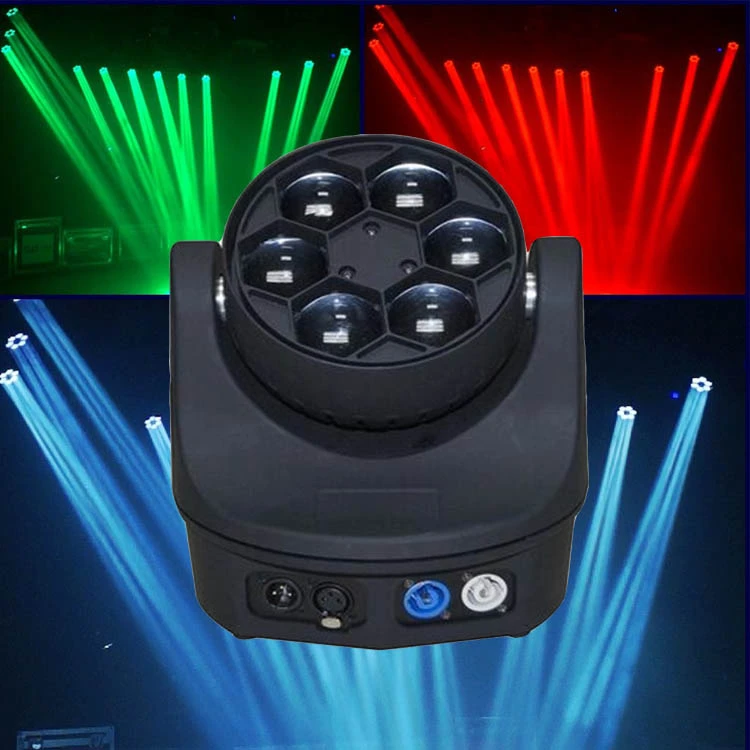 Светодиодная мини лампа 4 в 1 6*15 Вт DMX512 с движущейся головкой|moving head light|beam lightparty