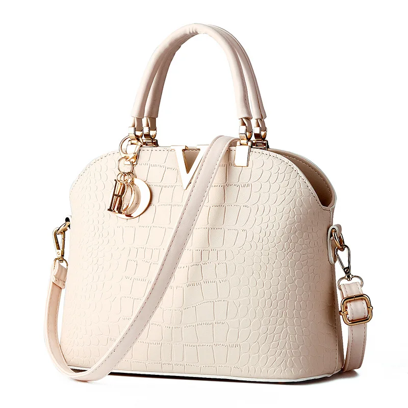 New Women Messenger Bag Alligator Pattern PU Leather Handbags Shell Shoulder Crossbody |