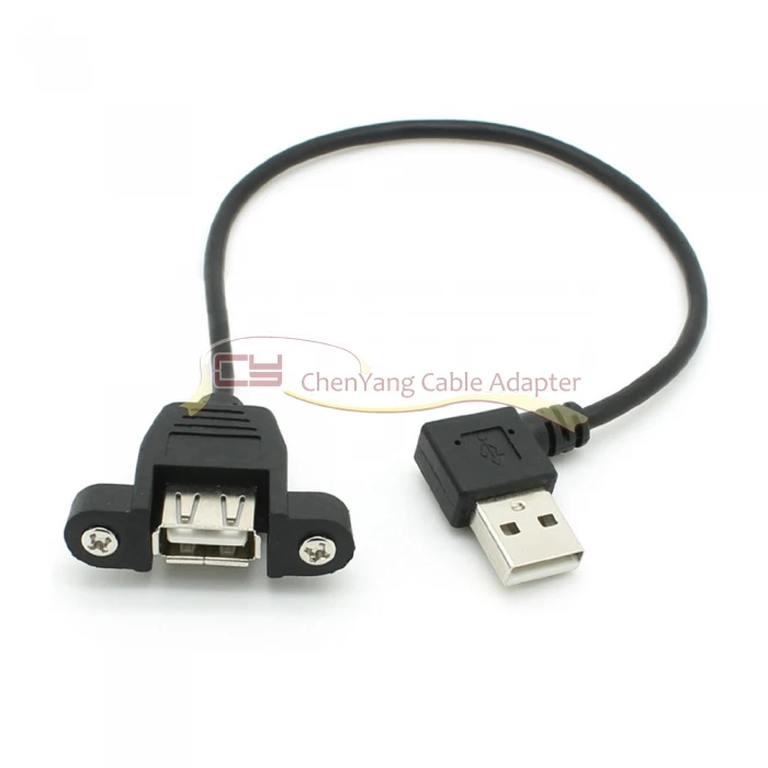 CY левый угловой правый Angeld 90 градусов USB 2 0 A штекер к женскому удлинительному