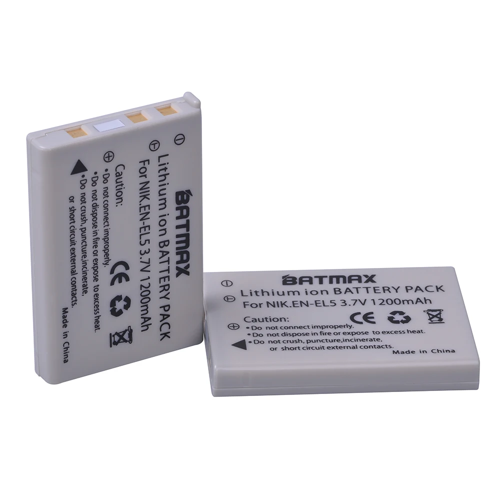 Литий ионные аккумуляторы высокой емкости 3 7 V 1200mAh (3 PACK) EN EL5 ENEL5 для Nikon Coolpix 3700 4200