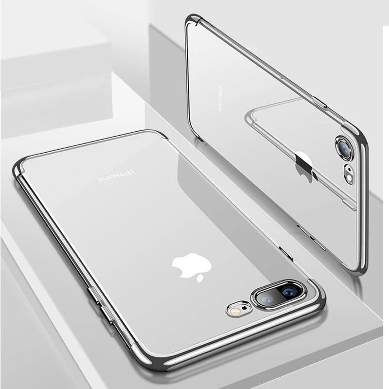 Мягкий чехол с покрытием для iphone X XS MAX XR 10 5 6 6S 7 8 Plus SE прозрачная защитная задняя