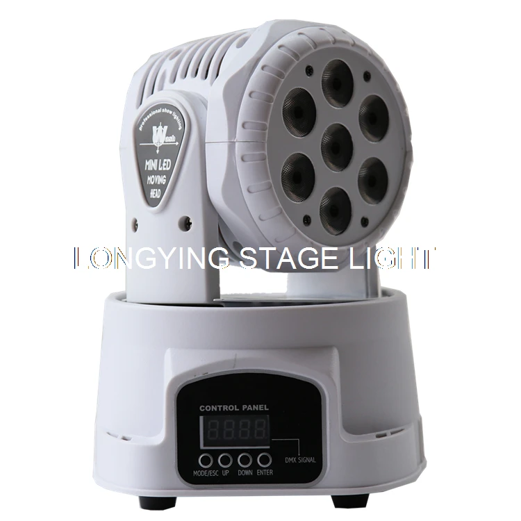 Бесплатная доставка 4 шт./лот белый Светодиодный прожектор с движущейся головкой
