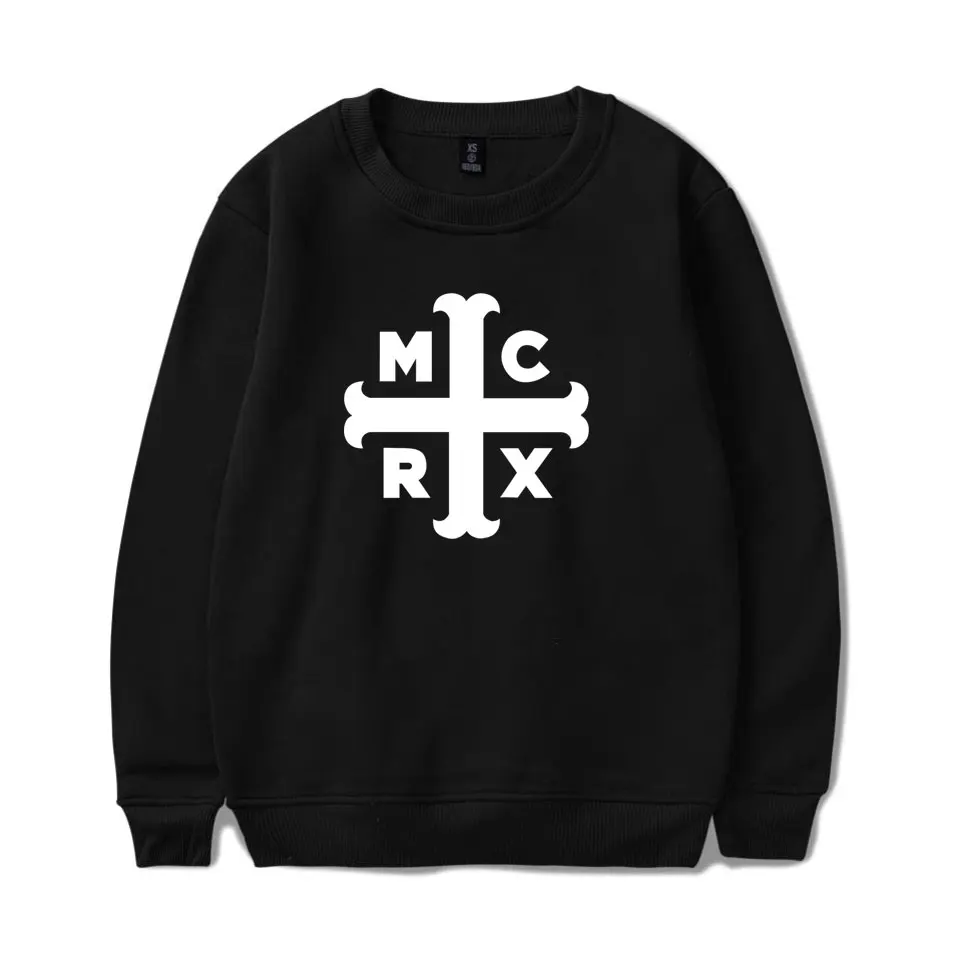 Толстовка с капюшоном My Chemical Romance для мужчин и женщин черная парадная в стиле панк
