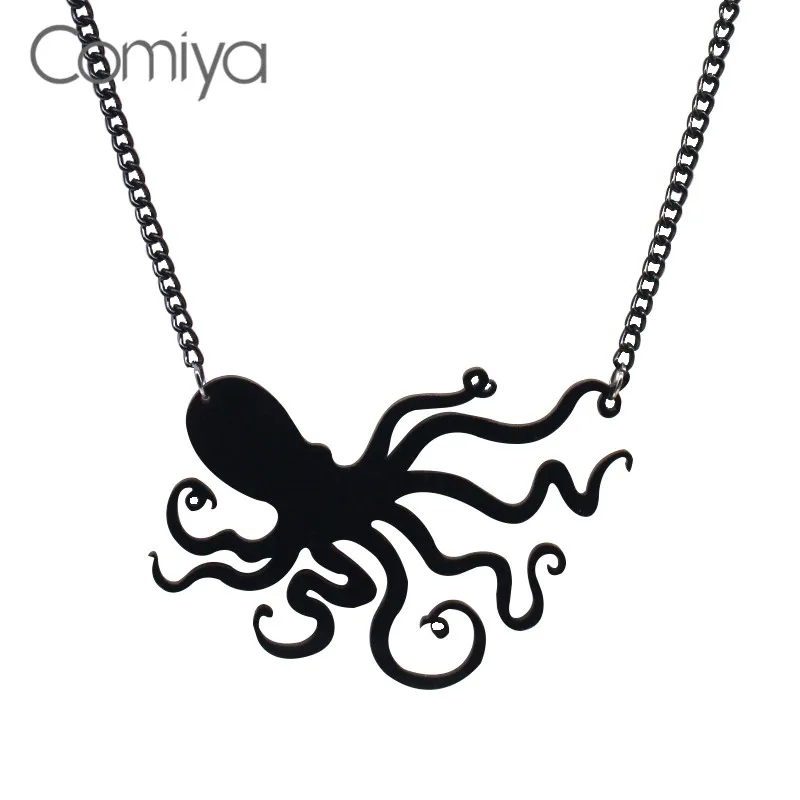 Comiya Gotic стимпанк большие ожерелья для женщин Bijoux Femme модный бренд длинная цепочка
