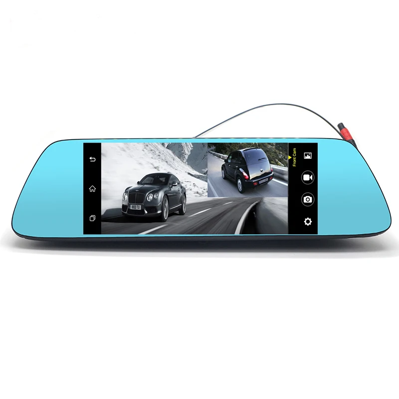 Видеорегистратор автомобильный 3G 7 дюймов Android 5 1 сенсорный экран двойной