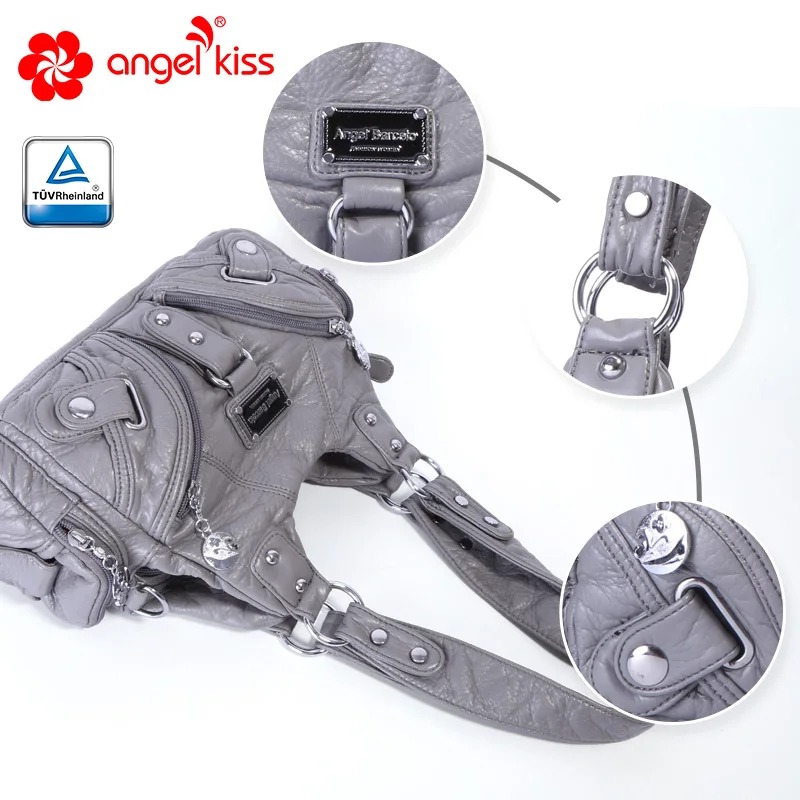 Кожаные сумки Angels kiss из мягкой искусственной кожи Женская Повседневная Сумка