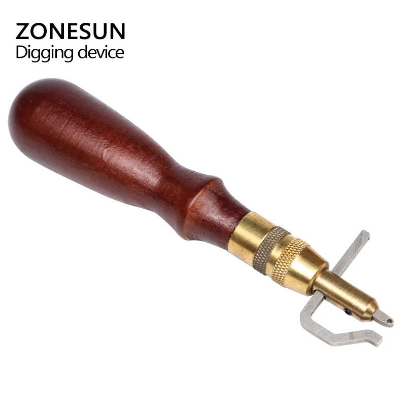 ZONESUN 5 в 1 кожаный инструмент для прошивки краев кожевенное ремесло|Наборы
