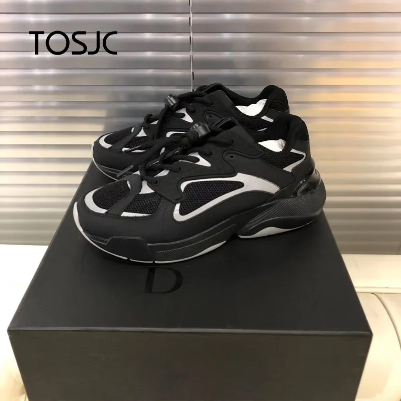 Новый стиль пара для отдыха дышащие кроссовки в 2019 с толстой подошве и сетки