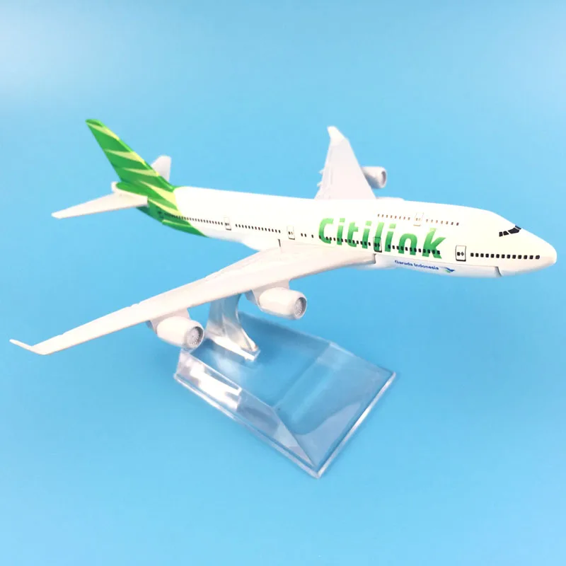 CITILINK AIRLINES 16CM BOEING747 модель самолета из металлического сплава игрушки для детей