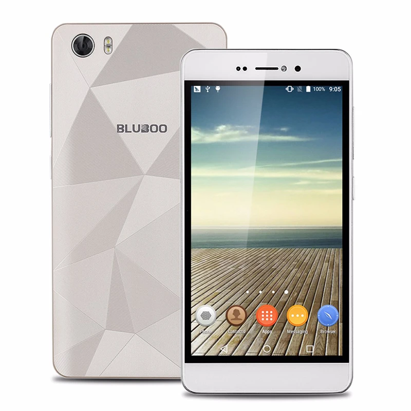 Оригинальные Bluboo Пикассо 5.0 &quotHD 2 ГБ RAM 16 ROM Сотовый Телефон MTK6580 Quad Core 1.3 ГГц Android 5.1