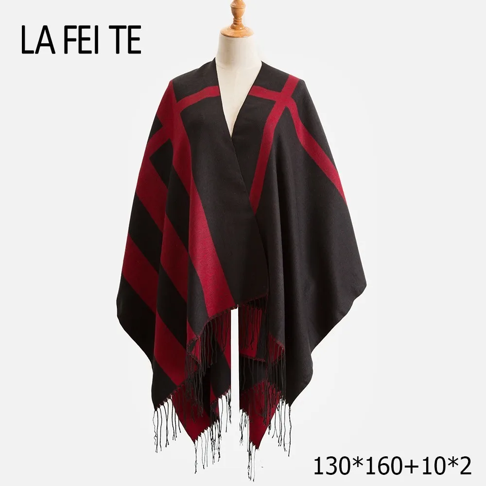 

Cashmere Blanket Scarf Women Poncho Winter Stoles Pashmina Shawl Female Long Wool Cotton Winter Poncho For Women Scarf Warm